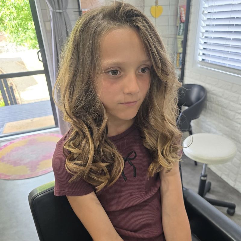 Children's curls and styling at Studio 15 hair salon Northland